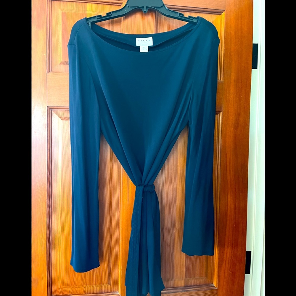 Oscar de la Renta vintage navy dress/tunic size 14